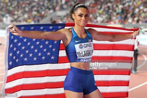 She put her hands on her head, then covered her mouth and looked into the night sky. Sydney Mclaughlin Stock Pictures, Royalty-free Photos ...