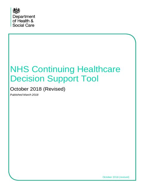 National Framework For Nhs Continuing Healthcare And Nhs Doc