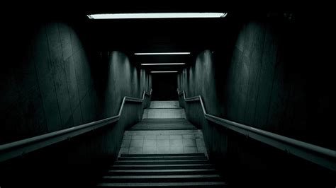 Download Dark Stairs Wallpaper By Lscott Wallpapers Staircase Wall