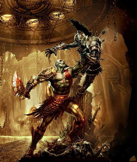 God Of War 3 Official Concept Art Kratos God Of War