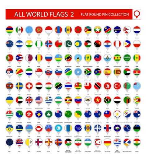 Pin Icons Redondo Liso De Todas As Bandeiras Do Mundo Parte 2