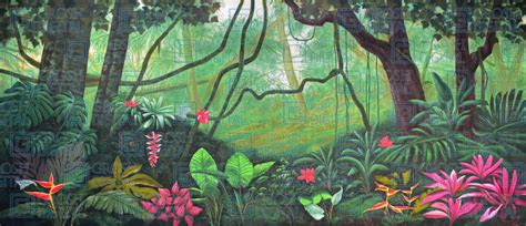 Lush Jungle Projected Backdrops - Grosh Digital