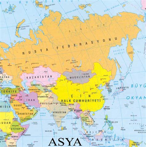 Asya Kıta’sının Yeryüzü Şekilleri Coğrafya Bilimi