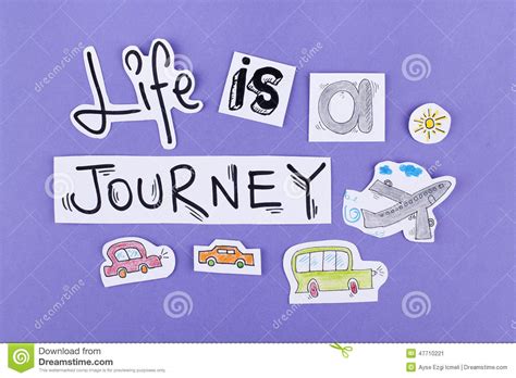 life is a journey inspirational motivational quote design wallpaper poster sticker stock