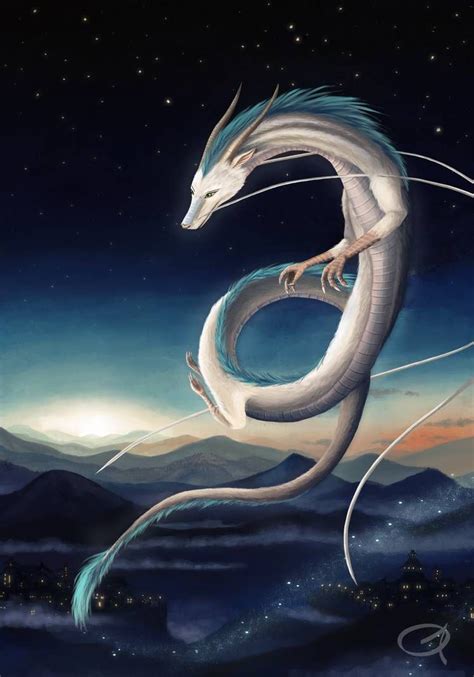 Haku Fanart By Grees19 On Deviantart Mythical Creatures Art Magical