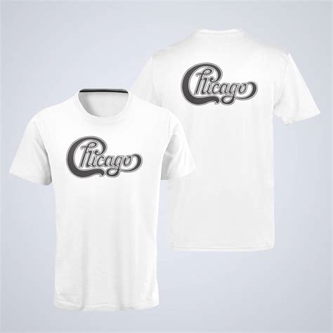 Chicago T Shirt Chicago Band Logo White T Shirt Soft Rock Merchandise