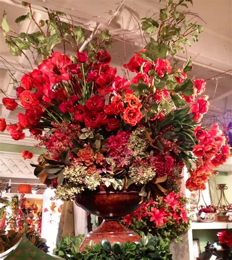 Beautiful Large Red Floral Arrangement Grand Scale
