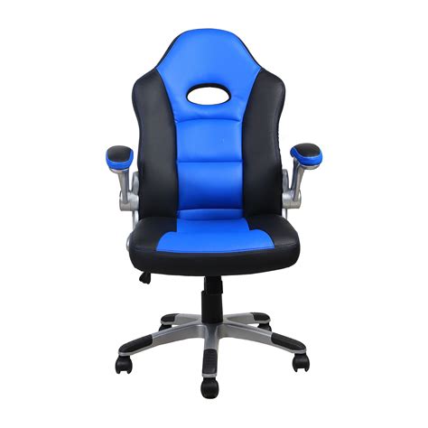 The always convenient, deftly placed chair for men to sit on and wait for their female counterparts to shop in a retail store. Le Mans Racing Chair from our Leather Manager Chairs range.