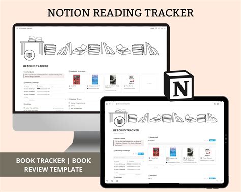 Notion Reading Template Notion Template Notion Book Tracker Etsy UK