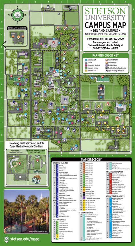 Pdf Campus Map Stetson University · Stetson Universitys Historic