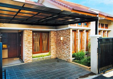 Desain rumah type 60 model minimalis, sederhana, modern terbaru √ 48 Model Teras Batu Alam Masa Kini untuk Rumah Minimalis ...