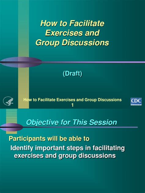 A Guide To Facilitating Effective Exercises And Group Discussions Pdf