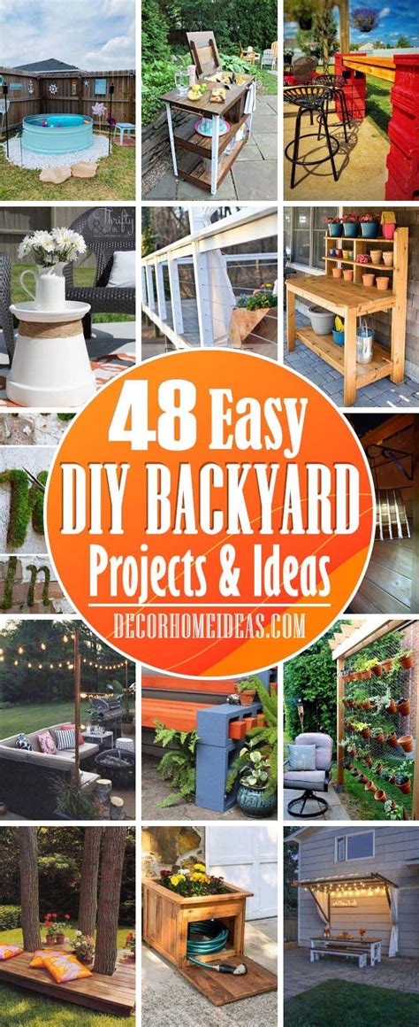 20 Easy Diy Backyard Ideas Homyhomee