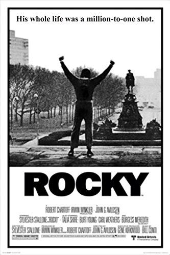To his surprise and fortune, the first rocky film racked in $117 million at the box office and earned 10 academy award nominations in 1977, including best screenplay and best actor. Rocky 1 Movie Poster Sylvester Stallone 36x24 Art