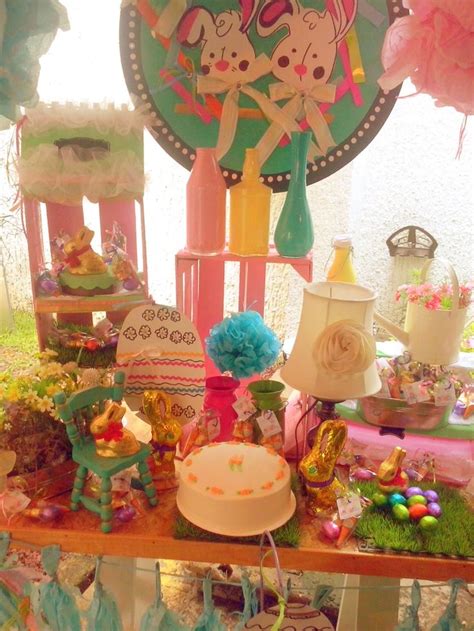 Baby Shower Tema Conejitos Lamansionrosa Mesa De Postres