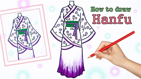 How To Draw Chinese Dress Traditional Chinese Clothing Hanfu Dress
