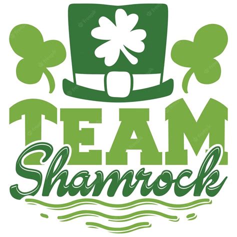 Premium Vector A Team Shamrock Logo With The Words Team Shamrock On It