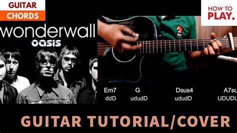 Oasis Wonderwall Cover Guitar Lesson Acoustic Version Chords