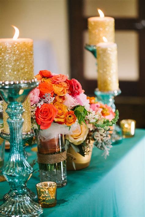17 Best Images About Teal Pink And Gold Wedding On
