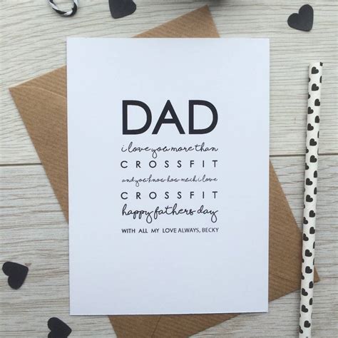 Personalised I Love You More Than Fathers Day Card By Rocks Design
