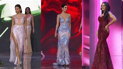 evening gowns worn by miss universe philippines 2022 top 16 pep ph