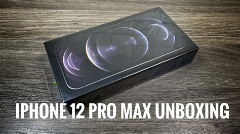 Iphone 12 Pro Max Graphite Unboxing And Setup Youtube