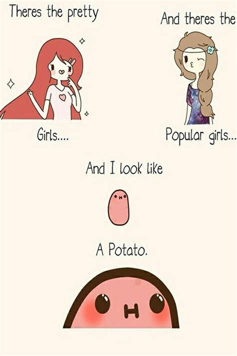 I Find This Pin Funny Kawaii Potato Funny Memes Potato Funny