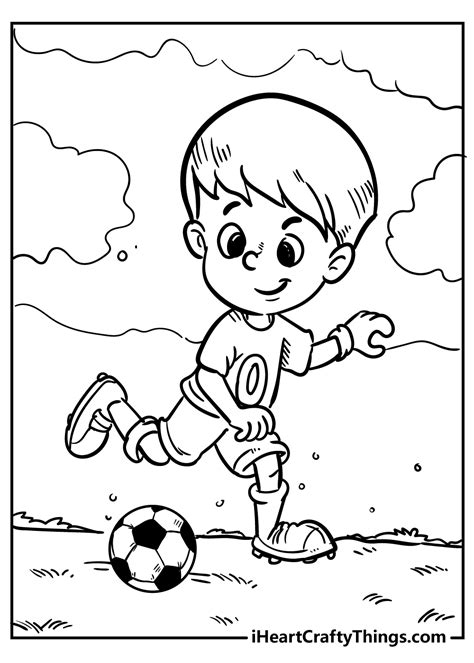 A boy coloring pages