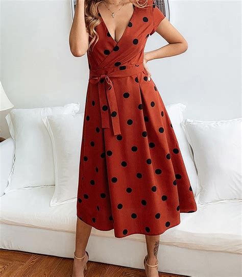 Easy and free returns, secure payments and a long dress is a key piece in every woman's wardrobe. Party Sexy Elegant Summer Long Polka Dot Dress for Women ...