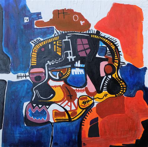 Skull Jean Michel Basquiat Style Painting By Anton Maliar Artmajeur
