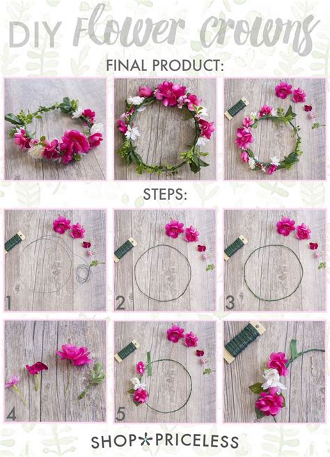 How To Make A Flower Crown Without Wire How To Make A Flower Crown