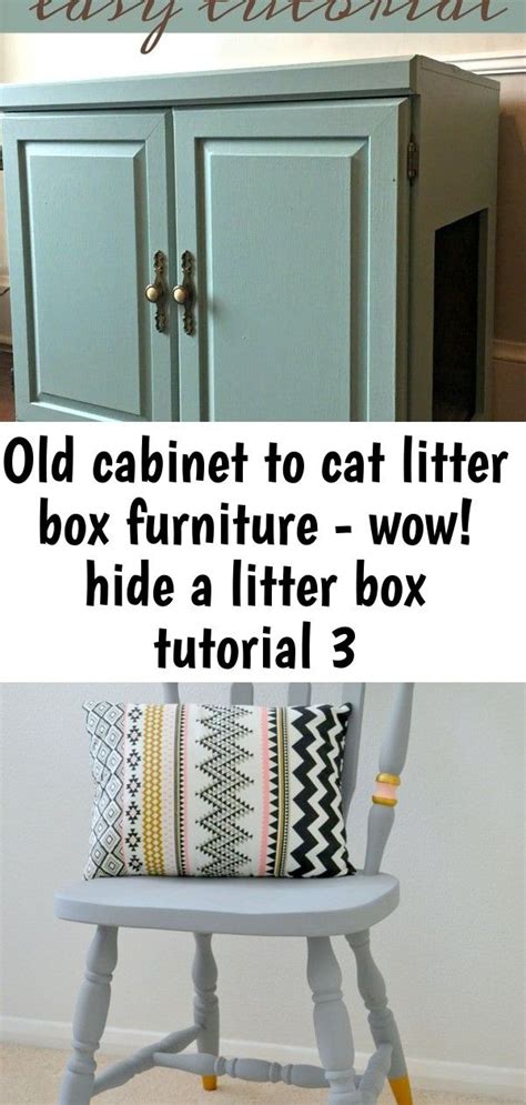 I did a total makeover with this diy and you can too! Make Your Own Cat Litter Box Furniture to Hide a Litter ...