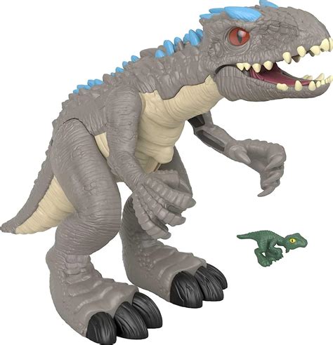Imaginext Jurassic World Figurine Dinosaure Indominus Rex Et Une Mini Figurine Vélociraptor