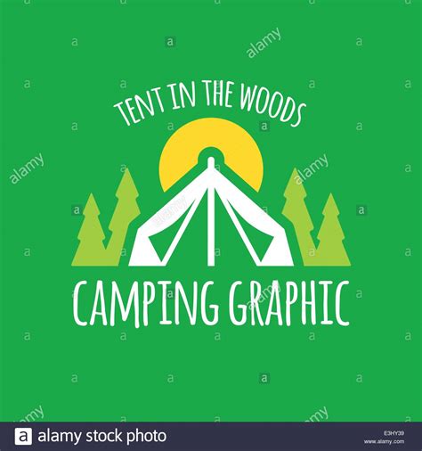 Vectores de camping text vector fotografías e imágenes de alta