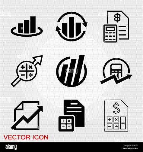 Budget Accounting Vector Icon Business And Financial Symbol Stock