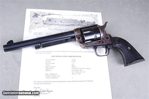Exceptional 1926 Colt Pre War Saa 3840 7 12 Bluecc