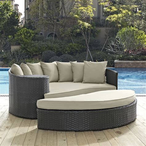 Summer is all about enjoying the warm outdoors, putting your feet up and getting some much deserved rest. Modway Sojourn Wicker 2 Piece Outdoor Daybed Set - Outdoor ...