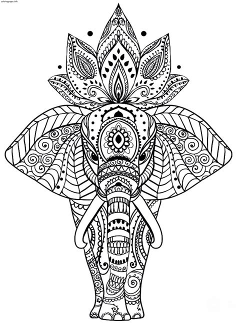 Elephant coloring page article is part coloring page category and topics about elephant coloring page for adults, elephant coloring page free, elephant coloring page free printable. Adult Coloring Pages Elephant Free | 101 Worksheets