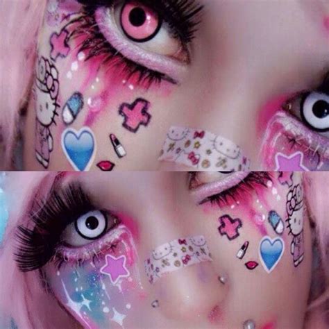 kawaii decora makeup pink pastel goth fairy kei decora fairy goth kawaii decora fairy
