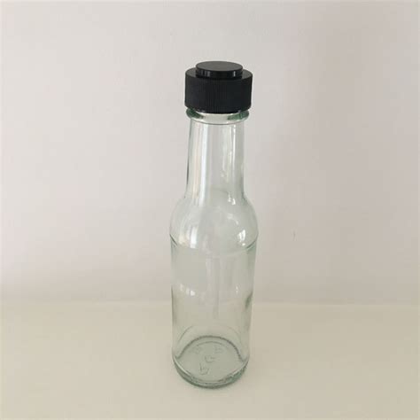 150ml Glass Table Sauce Bottle Round