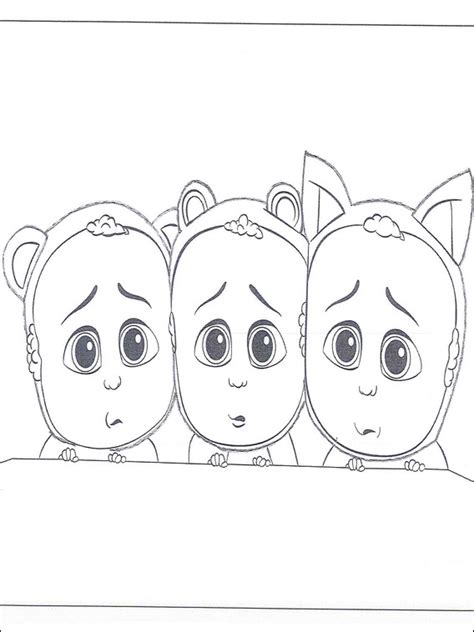 Boss baby costume coloring page. Colouring Boss Baby 3