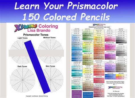 Easy Learn Your Prismacolor 150 Colored Pencil Set With Etsy