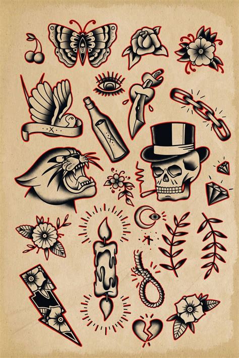 Top Small Traditional Tattoo Flash Best In Coedo Com Vn