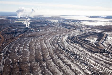 Post Apocalyptic Destruction Of The Tar Sands Alberta From Above