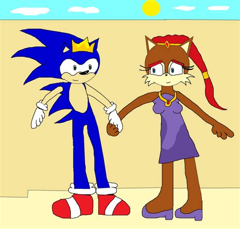 Ce King Sonic And Queen Sally By Darkcatthekhajjit On Deviantart