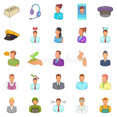 100 Labor Resources Icons Set Simple Style Stock Vector Illustration