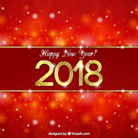 Free Vector Red Background For A New Year