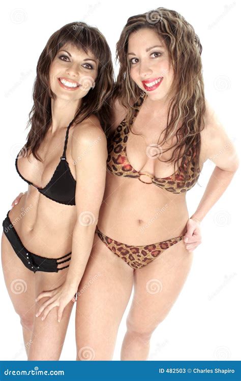 Due Ragazze In Bikini Immagine Stock Immagine Di Carino 482503