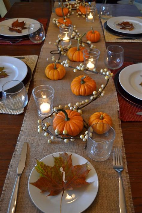 Thanksgiving Table Setting Diy Table Decoration