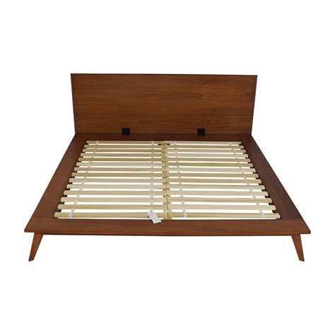 It's greenguard gold certified as being low voc. 57% OFF - West Elm West Elm Mid Century Platform King Bed ...